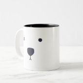 Polar Beer Hugs Tweekleurige Koffiemok (Voorkant links)