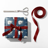 Polar Beer Hugs Vakantie Cadeaupapier