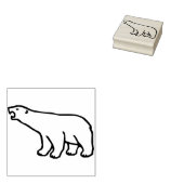 Polar beer Illustratie Art Stempel (Gestempeld)