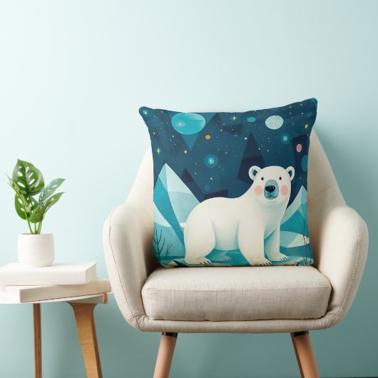 Polar Beer illustratie Kussen (Stoel)