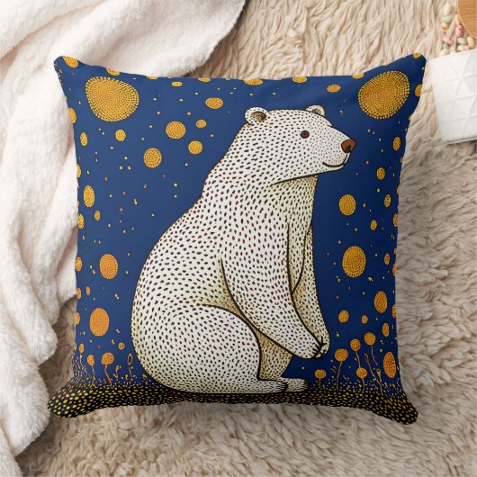 Polar Beer Illustratie Kussen (Deken)