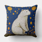 Polar Beer Illustratie Kussen (Voorkant)