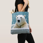 Polar Beer in bubbelbad Tote Bag (Dichtbij)