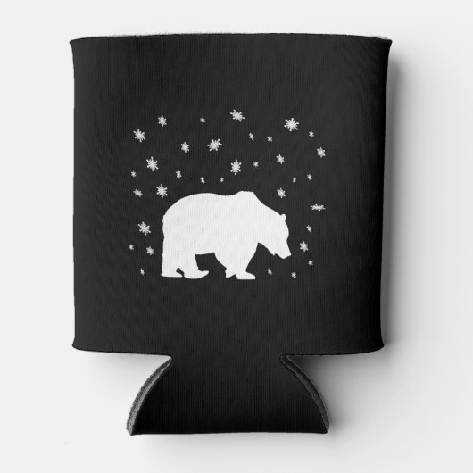 Polar Beer in de sneeuw Blikjeskoeler (Voorkant)