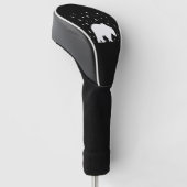 Polar Beer in de sneeuw Golfheadcover (Schuin)