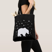 Polar Beer in de sneeuw Tote Bag (Dichtbij)