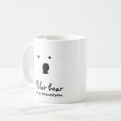 Polar Beer in een sneeuwstorm Koffiemok (Voorkant links)