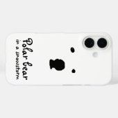 Polar Beer in een sneeuwstorm T-shirt Case-Mate iPhone Case (Achterkant (horizontaal))