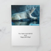 Polar Beer in het gebed Verjaardag Kaart (Binnen)