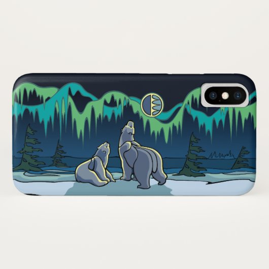 Polar Beer iPhone Gevallen Tribal Art Beer Hoesje (Achterkant (horizontaal))