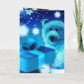 Polar beer Kerst Feestdagen Kaart (Achterkant)