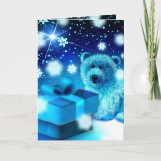 Polar beer Kerst Feestdagen Kaart (Voorkant)