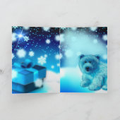 Polar beer Kerst Feestdagen Kaart (Binnen)