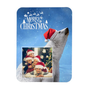 Polar Beer Kerst Foto Magneetkaart Magneet