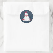 Polar Beer Kerst ID851 Classic Ronde Sticker (Tas)