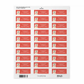 Polar Beer Kerst Retouradres Etiket (Full Sheet)