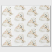 Polar Beer - Kerst Schattige Cadeaupapier (Vlak)