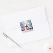 Polar Beer Kerst Vakantie Sticker (Envelop)