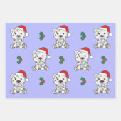 Polar Beer Kerst Winter Dieren Vakantie Beren Inpakpapier Vel (Voorkant 3)
