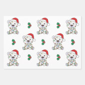Polar Beer Kerst Winter Dieren Vakantie Beren Inpakpapier Vel (Voorkant 2)