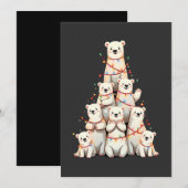 Polar Beer Kerstboom Vrolijk Kerstfeest Save The Date (Voorkant / Achterkant)