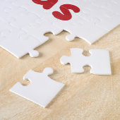Polar Beer kerstcadeau winterdieren Legpuzzel (Zijkant)