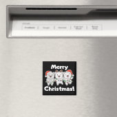 Polar Beer kerstdieren Polar Beren Merry Mag Magneet (Insitu (Vaatwasser))
