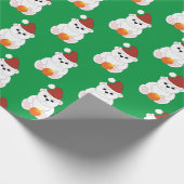 Polar beer kerstkerstkerstkerstkerstkerstkerstman cadeaupapier (Hoek)