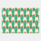 Polar beer kerstkerstkerstkerstkerstkerstkerstman  inpakpapier vel (Voorkant 3)