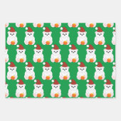 Polar beer kerstkerstkerstkerstkerstkerstkerstman  inpakpapier vel (Voorkant)