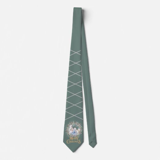 Polar Beer Kerstkrans Stropdas (Voorkant)