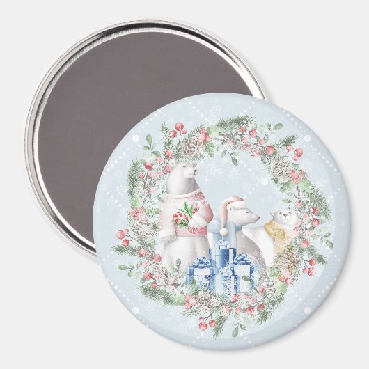 Polar Beer kerstkransmagneet Magneet (Voorkant / Achterkant)