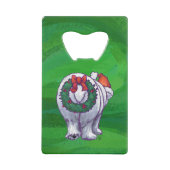 Polar Beer Kerstmis: groen Creditkaart Flessenopener (Achterkant)