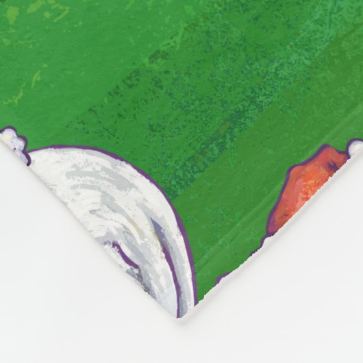 Polar Beer Kerstmis: groen Fleece Deken (Hoek)