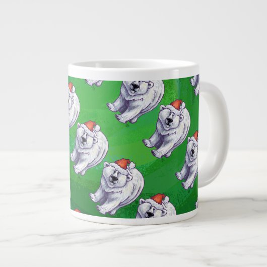 Polar Beer Kerstmis: groen Grote Koffiekop (Voorkant rechts)