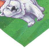 Polar Beer Kerstmis: groen Korte Tafelloper (Hoek)