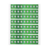 Polar Beer Kerstmis: groen Omwikkelbaar Adreslabel (Vel)