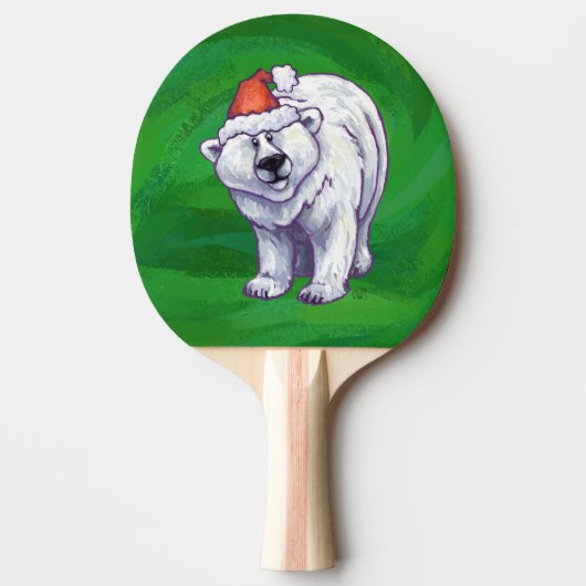 Polar Beer Kerstmis: groen Tafeltennisbatje (Voorkant)