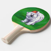 Polar Beer Kerstmis: groen Tafeltennisbatje (Voorkant Gekanteld)