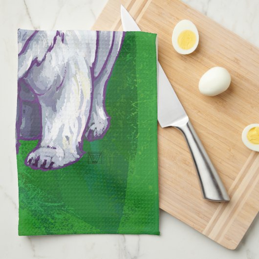 Polar Beer Kerstmis: groen Theedoek (Quarter Fold)