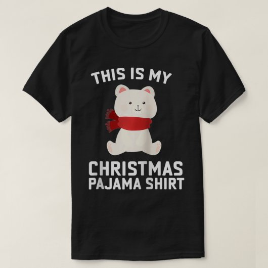 Polar Beer Kerstmis Pajama Santa Polar Beer Lover T-shirt (Design voorkant)
