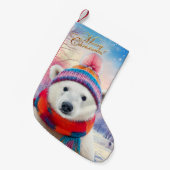 Polar Beer Kerstmuts en sjaal Kleine Kerstsok (Voorkant (Hangend))