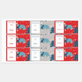 Polar Beer Kerstnaam labels (Vel)