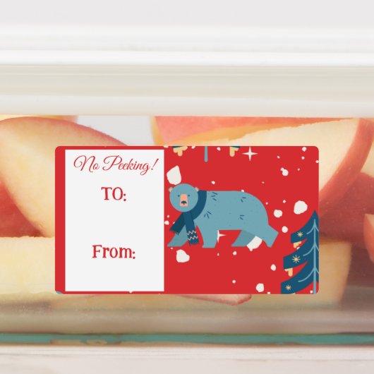 Polar Beer Kerstnaam labels (Aangebracht)