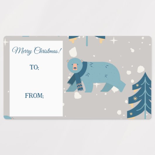 Polar Beer Kerstnaam labels (Design 2)