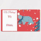 Polar Beer Kerstnaam labels (Design 1)