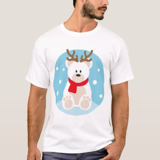 Polar Beer Kerstrendier Yule Wintersneeuw T-shirt