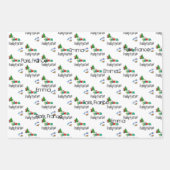 Polar Beer Kerstvellen Wrapping Papier Varken Inpakpapier Vel (Voorkant 3)