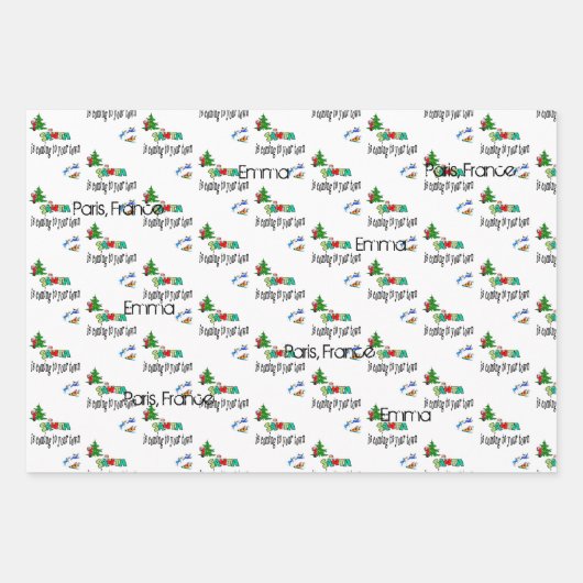 Polar Beer Kerstvellen Wrapping Papier Varken Inpakpapier Vel (Voorkant 3)