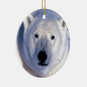 Polar Beer kerstversiering Keramisch Ornament (Rechts)